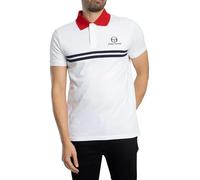 Sergio Tacchini Men's Super MK2 Polo Shirt, White/Adrenaline Rush, L