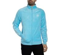 Sergio Tacchini Tasso Velour Track Top Jacket Baltic Sea/White