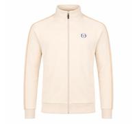 Sergio Tacchini Men's Tasso Velour Track Top Jacket Sandshell/Orange Pepper