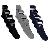 Sergio Tacchini Men's Tennis Socks Pack of 6 and 12 Pairs, Assorted Classic X 12, 43-46