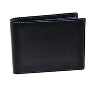 SERGIO TACCHINI, Men's Wallet In Genuine Leather, Resistant, Thin, Card Holder, Multicolor Interior Classic Black Classic