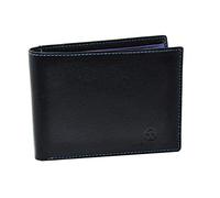SERGIO TACCHINI, Men's Wallet In Genuine Leather, Resistant, Thin, Card Holder, Multicolor Interior Nero Classico Slim Classic Slim