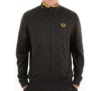 Sergio Tacchini Mens Zip Up Santoro Tracksuit Top Joggers Bottoms Pants Black