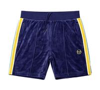 Sergio Tacchini Men's Monte Velour Sweat Shorts, Maritime Blue/Mango Mint, XL