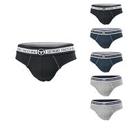 Sergio Tacchini Set of 6 Pairs Men's Briefs/Boxer Shorts Assorted Cotton Bielastic