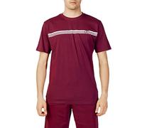 Sergio Tacchini SS T Shirt Stripe B Bordeaux/White XL, Burgundy White