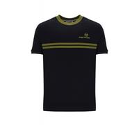 Sergio Tacchini Men's New Supermac T-Shirt, Black/Avocado, M