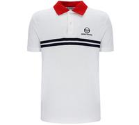 Sergio Tacchini Supermac MK2 Polo Shirt - White/Rush