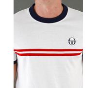 Sergio Tacchini Supermac T Shirt White Navy Red
