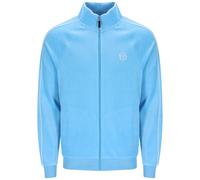 Sergio Tacchini Tasso Velour Track Top Jacket Baltic Sea/White