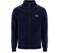 Sergio Tacchini Men's Tasso Velour Track Jacket, Maritime Blue/White, 3XL