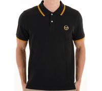 Sergio Tacchini Men's 020 Logo Polo Shirt, Black/Old Gold, L