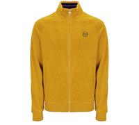 Sergio Tacchini Track Jacket Mens Velour Court Track Top in Arrowwood Yellow (UK, Alpha, L, Regular, Regular)