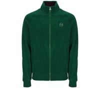 Sergio Tacchini Track Jacket Mens Velour Court Track Top in Eden Green