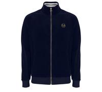 Sergio Tacchini Men's Court Velour Track Jacket, Maritime Blue/Gardenia, 3XL