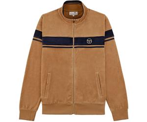 Sergio Tacchini x Stuarts x Stuarts Damarindo Velour Track Top - Almond/Maritime Blue S