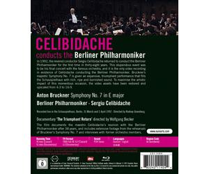SERGIU/BP CELIBIDACHE - SINFONIE 7 BLU-RAY NEW BRUCKNER,ANTON