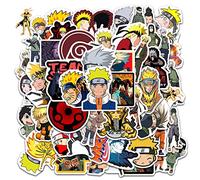 Serhuque Pack of 50 Naruto Water Bottle Stickers Laptop Skateboard Phone Car Bicycle Helmet Bedroom Wall Decoration Japanese Ninja Anime Sticker Vinyl for Teenagers and Children