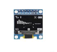 Serial 74Pin 0 96in For OLED Display Module Screen Board with I2C IIC Interface for Arduino Featuring Embedded Controller and 128x64 Resolution (White 7 Pin)