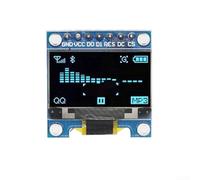 Serial 74Pin 0 96in For OLED Display Module Screen Board with I2C IIC Interface for Arduino Featuring Embedded Controller and 128x64 Resolution (Blue 7 Pin)