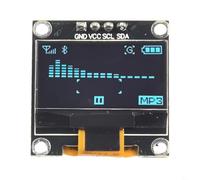 Serial 74Pin 0 96in For OLED Display Module Screen Board with I2C IIC Interface for Arduino Featuring Embedded Controller and 128x64 Resolution (Yellow and blue 7 Pin)