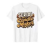 Serial Candle Maker Obsessed Hobby Home Wax Making T-Shirt