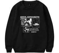 Serial Experiments Lain Merch Unisex Sweatshirt Fashion Long Sleeve Crew Neck Pullover (Black,XL)
