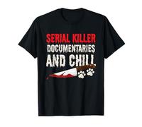 Serial Killer Documentaries Halloween Cat Lover T-Shirt