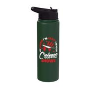 Serial Killer Documentary True Crime Show Junkie True Crime Stainless Steel Insulated Water Bottle