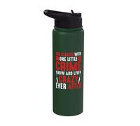 Serial Killer Documentary True Crime Show Junkie True Crime Stainless Steel Insulated Water Bottle