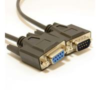Serial RS232 Extension Cable DB9M to F 9 pin Male to Female 2m BLACK