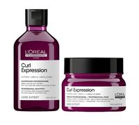 Serie Exoert Curl Expression Clarifying & Anti-Build Up Shampoo 300ml & Curl Expression Hair Mask 250ml Duo L'Oreal Professionnel Clear One Size