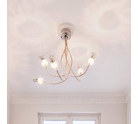 Serien Lighting serien.lighting Poppy ceiling 5-bulb beige/ceramic