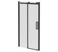 Series 10 Colore Roller Sliding Shower Door | Matt Black | Glass/Aluminium | 1200mm