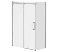 Series 10 Inline Hinged Door Shower Enclosure | Chrome | Glass/Aluminium | 1400mm x 700mm