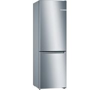 Series 2 Free-standing fridge-freezer with freezer at bottom 176 x 60 cm Stainless steel look KGN33NLEBG