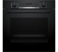 Bosch Series 4 HQA574BB3B Built In Electric Single Oven with Pyrolytic Cleaning - Black - A+ Rated, Black