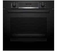 Bosch Series 4 HQA574BB3B Built In Electric Single Oven with Pyrolytic Cleaning - Black - A+ Rated, Black