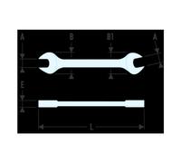 Series 44 SLS Combination Spanner 24 x 27 mm