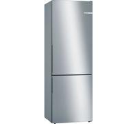 Bosch Home & Kitchen Appliances KGE49AICAG Serie 6 Freestanding Fridge Freezer with Easy Clean and VitaFresh, 201cm Low Frost, 419L capacity, 70cm XL wide, Inox