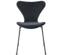 Series 7 3107 Belfast Chair fully upholstered Fritz Hansen midnight blue - FRITZ HANSEN 3107 VELVET BLAU