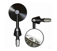 Series Bar End Mirrors - 360° Adjustable Retro Rearview, ABS Black (17.4-22mm Universal Fit FOR KA&WAS&AKI Z250/Z400/Z900/ZX-10R Z(Style F)