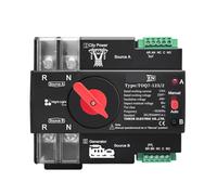 Series Din Rail ATS 220V 230V Dual Power Automatic Transfer Electrical Selector Switch 2P 63A 100A 125A(100A)