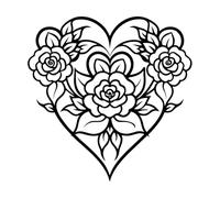 Series of Floral Flower Designs in Spring and Summer s Engraving Stickers 42x42.1cm Multi Color Selection Black