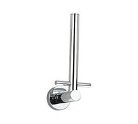 Serif Range Wall Mounted Toilet Roll Holder in Polished Chrome by EUROART