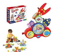 Serifik Creative Learning Building Blocks, 2025 Ser-ifik Building Blocks, 6/13/18 Science Learning Electric Gears, Educational Construction for Babys Creativity & Mechanical Learning (Car)