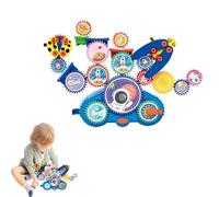 Serifik Creative Learning Building Blocks, Creative Learning Building Blocks, Electric Gear Buildings Block Toy Set, Toddler Engineers Buildings Toy Set, Gears Toys for Kids Ages 3+ (Aerospace theme)