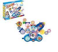 Serifik Creative Learning Building Blocks, Serifik Electric Gear Building Blocks Toy Set, Assemble Over 100 Shapes, Luxury Gift Box for Gift Giving (D)