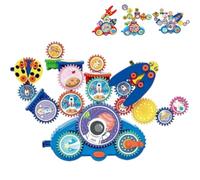 Serifik Creative Learning Building Blocks,Serifik Electric Gear Building Blocks Toy Set, Kids Building Kit Toys,Assemble over 100 Shapes, Boost Logical Thinking/Creativity (Space 1set)