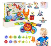 Serifik Creative Learning Building Blocks, Serifik Electric Gear Building Blocks Toy Set, Serafik Building Block - Boost Logical Thinking/Creativity, Assemble over 100 Shapes (Dinosaurs/13Pcs)